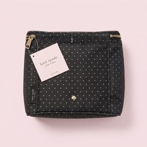 NWT Kate Spade Black Polka Dot Lunch Box